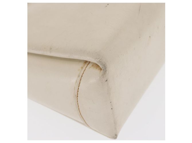 Gucci Handtasche aus Leder in Weiß und Silber Auth ep13227 - Ansicht 9