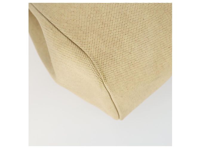 Hermès HERMES Herbag Ad PM Rucksack Canvas Leder 2in1 Beige Silber Auth 168408 - Ansicht 11