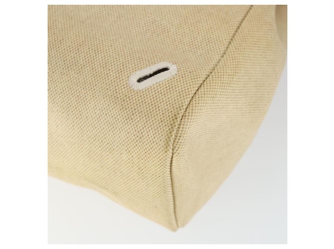 Hermès HERMES Herbag Ad PM Rucksack Canvas Leder 2in1 Beige Silber Auth 168408 - Ansicht 12