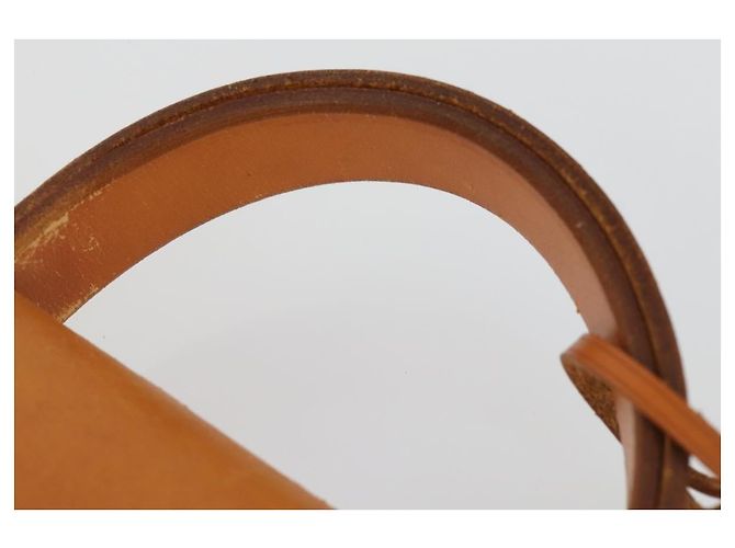 Hermès HERMES Herbag Ad PM Rucksack Canvas Leder 2in1 Beige Silber Auth 168408 - Ansicht 8