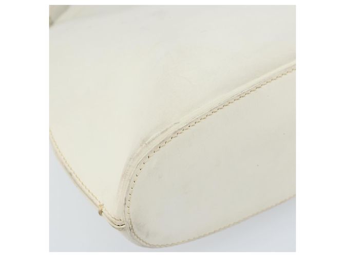 Borsa a mano GUCCI in pelle bianca argento Auth 170514 Bianco - vista 14