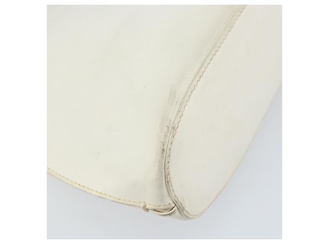 Borsa a mano GUCCI in pelle bianca argento Auth 170514 Bianco - vista 16