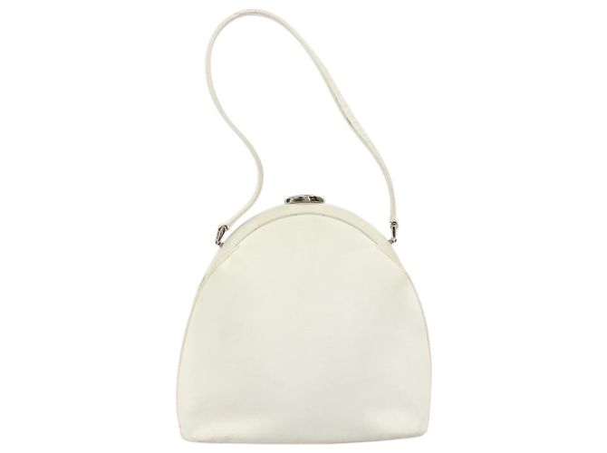 Borsa a mano GUCCI in pelle bianca argento Auth 170514 Bianco - vista 2