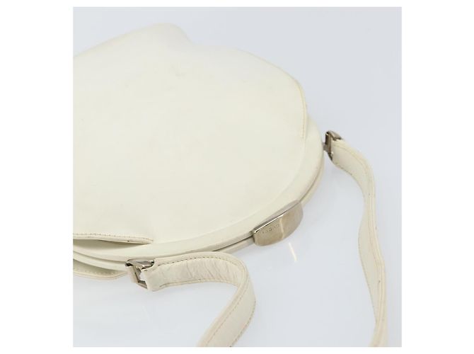 Borsa a mano GUCCI in pelle bianca argento Auth 170514 Bianco - vista 6