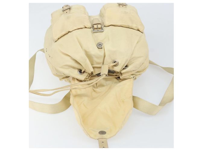 PRADA Backpack Nylon Ivory Silver Auth ka2156 Silvery Cream - view 22