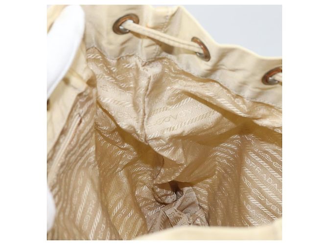 PRADA Backpack Nylon Ivory Silver Auth ka2156 Silvery Cream - view 24