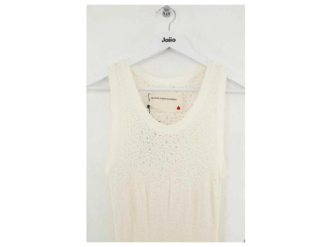 Maison Rabih Kayrouz Vestido de algodón blanco - vista 2
