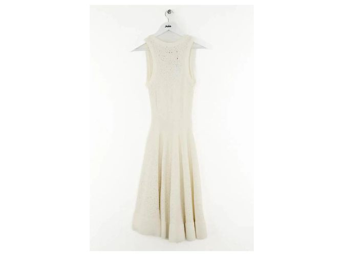 Maison Rabih Kayrouz Vestido de algodón blanco - vista 3