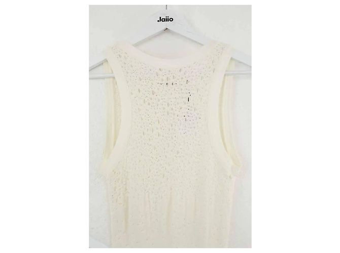 Maison Rabih Kayrouz Vestido de algodón blanco - vista 4