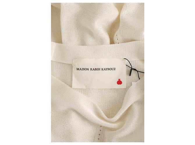 Maison Rabih Kayrouz Vestido blanco - vista 5