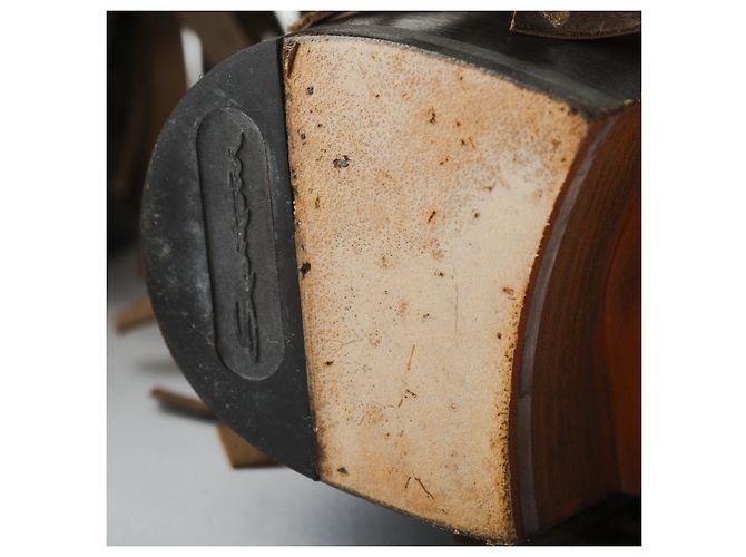 Autre Marque Botas de Ante Marrón con Flecos Santoni Castaño - vista 7