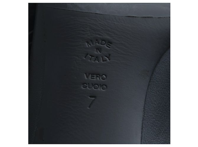 Autre Marque Botas de cuero negro Casadei - vista 5