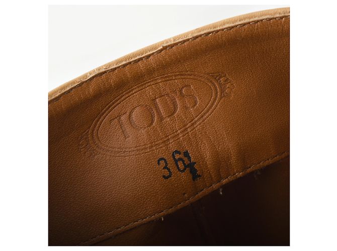 Botas de montar de cuero marrón Tod's Castaño - vista 6