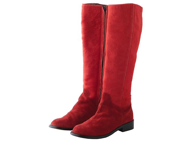 Autre Marque Botas de pelo de poni rojas Philosophy Alberta Ferretti - vista 2
