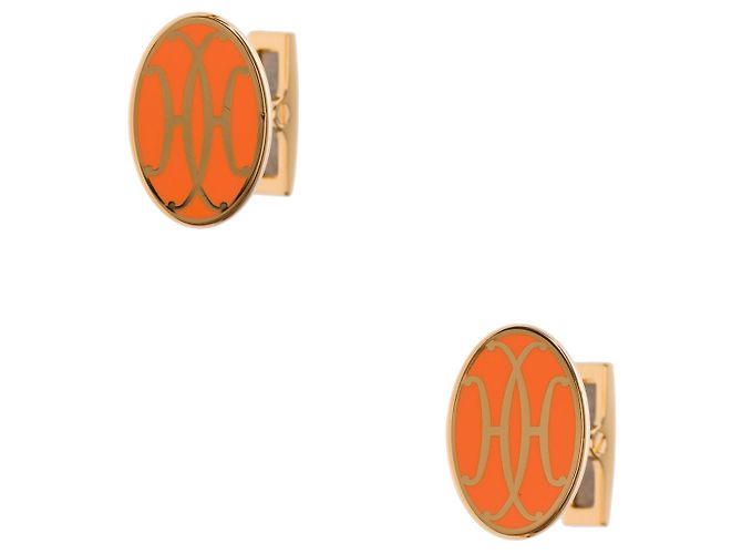 Hermès Accessorio HERMES in Metallo Arancione - 102795 - vista 3