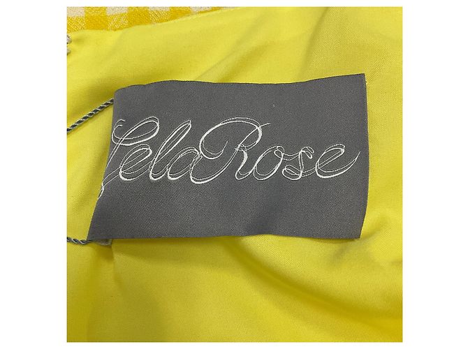 Lela Rose Midi-Kleid mit gerafften Nähten in Zitrone Gelb - Ansicht 4