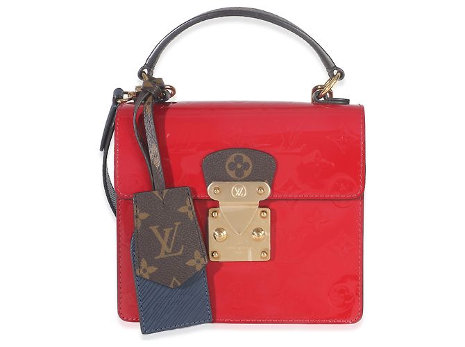 Louis Vuitton Epi Vernis Monogramma Scarlatto Via di Primavera Rosso - vista 3