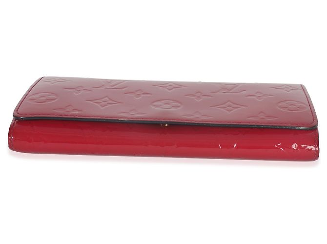 Portafoglio a catena Sarah Monogram Vernis Rose Pop di Louis Vuitton Rosso - vista 2