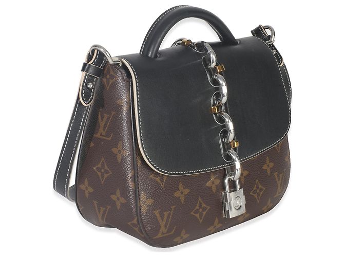 Louis Vuitton Catena It PM in Tela Monogram Nera Marrone - vista 4