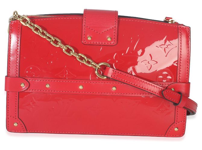 Borsa Clutch Trunk in Vernis Monogram Ciliegia Louis Vuitton Rosso - vista 2