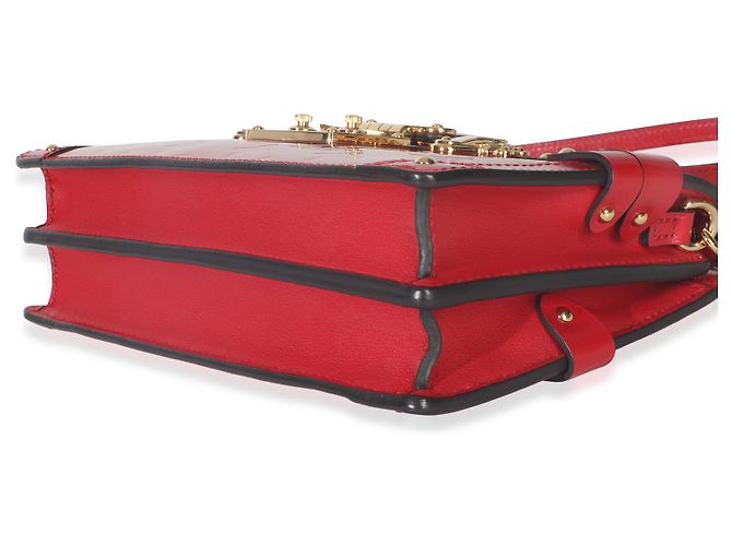 Borsa Clutch Trunk in Vernis Monogram Ciliegia Louis Vuitton Rosso - vista 6