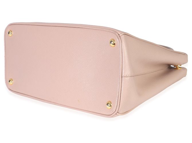 Prada Tote Galleria Mediano de Doble Cierre en Saffiano Lux Beige - vista 6