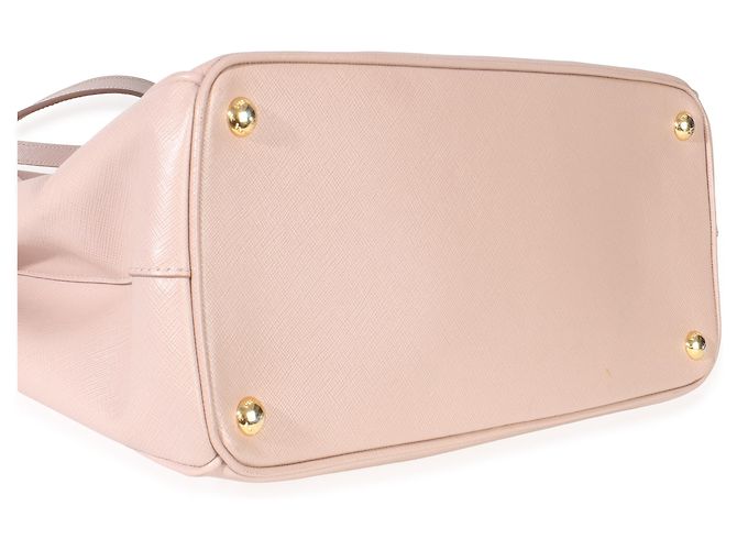 Prada Tote Galleria Mediano de Doble Cierre en Saffiano Lux Beige - vista 7