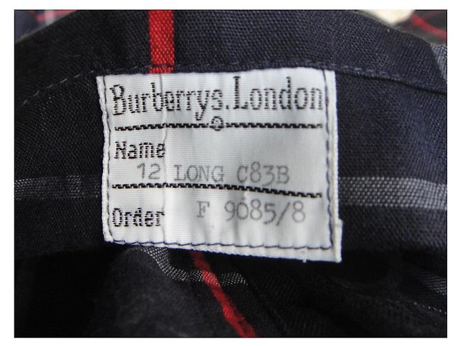 Gabardina Burberry Azul Marino de Algodón - vista 8