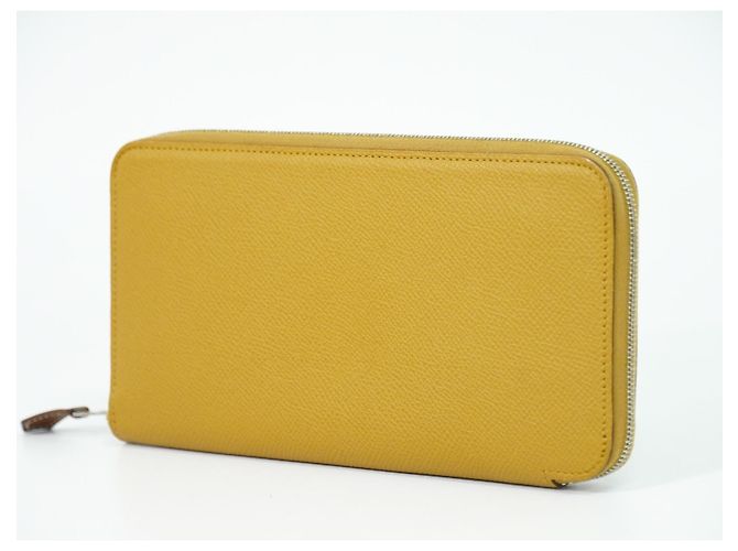 Hermès Azap Silkin Cuero Epsom Seda Beige - vista 2