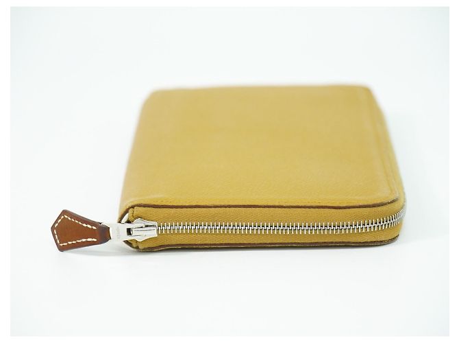 Hermès Azap Silkin Cuero Epsom Seda Beige - vista 3