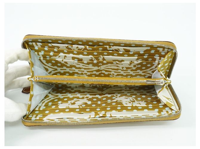 Hermès Azap Silkin Cuero Epsom Seda Beige - vista 4
