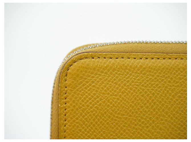 Hermès Azap Silkin Cuero Epsom Seda Beige - vista 7