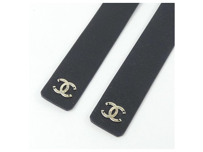 Chanel Standardgürtel in Schwarz und Weiß - Ansicht 2