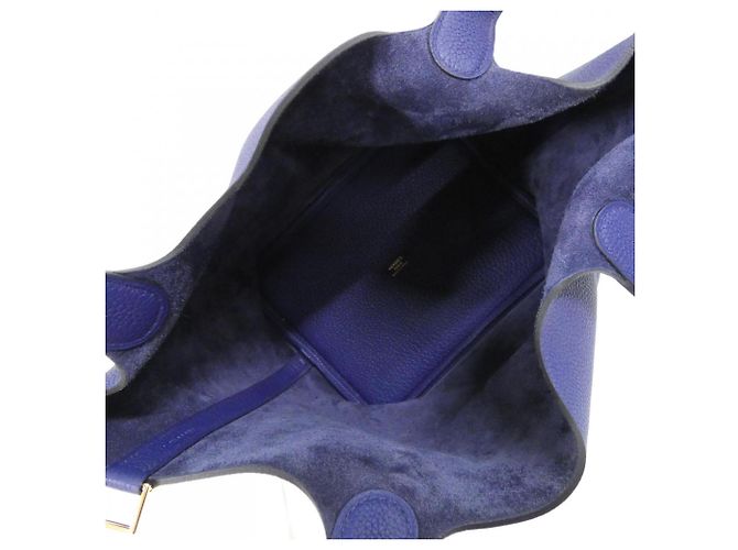 Hermès Picotin Lock MM Handtasche Blau - Ansicht 6