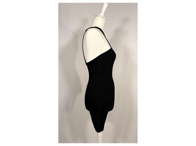 Anine Bing Combishort Lori stretch nero - vista 3