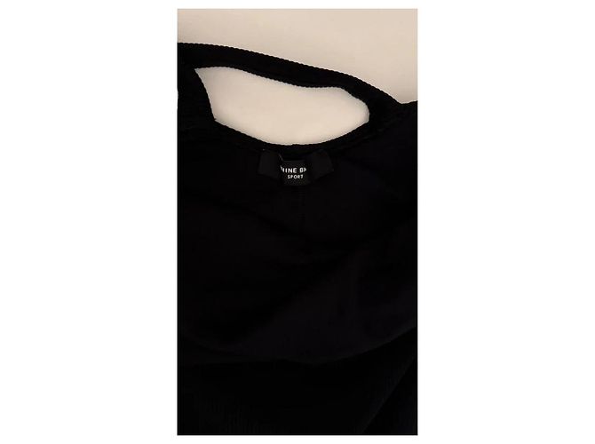 Anine Bing Combishort Lori stretch nero - vista 5