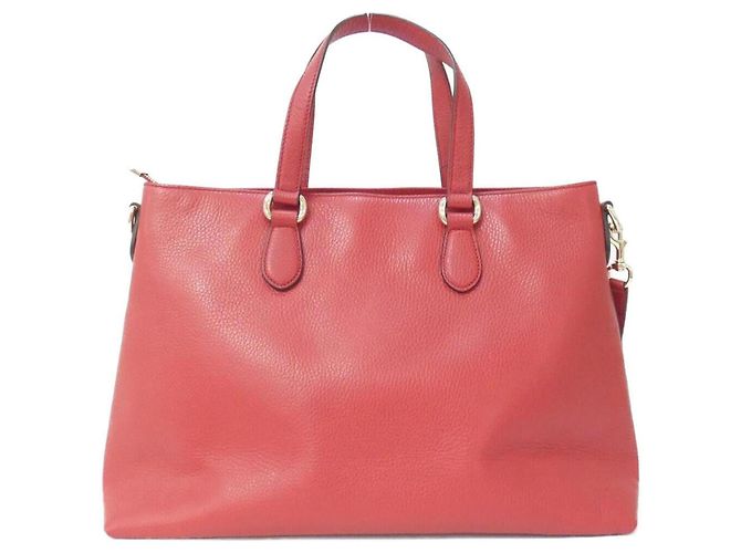 Borsa in pelle rossa Gucci Rosso - vista 2