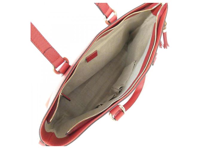 Borsa in pelle rossa Gucci Rosso - vista 6