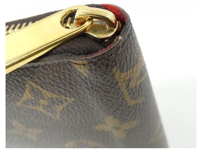 Zippy Geldbörse Monogram Louis Vuitton Braun Rot - Ansicht 4