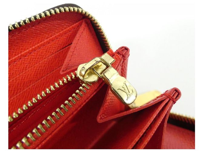 Zippy Geldbörse Monogram Louis Vuitton Braun Rot - Ansicht 6