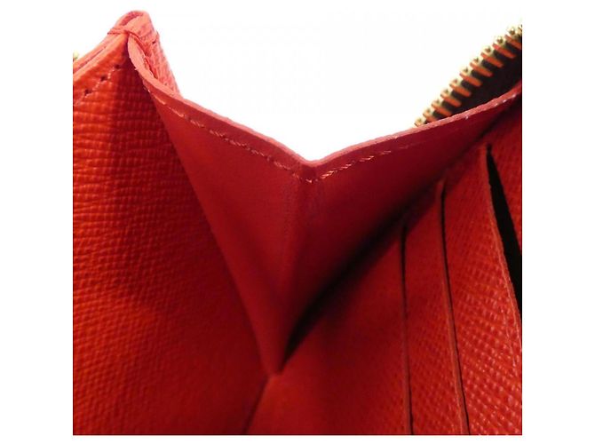 Zippy Geldbörse Monogram Louis Vuitton Braun Rot - Ansicht 7