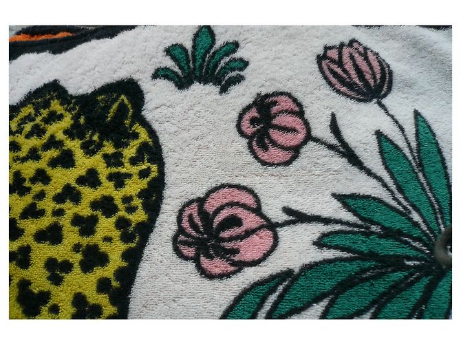 Hermès HERMES Toalla de Playa Doble Les Léopards Rara TBE RARA AGOTADA Multicolor - vista 6