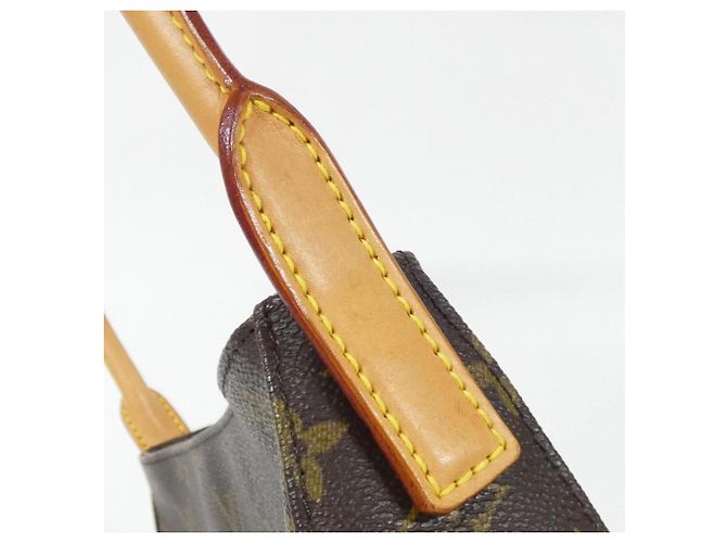 Borsa a Spalla Louis Vuitton Monogram Looping MM Marrone - vista 3