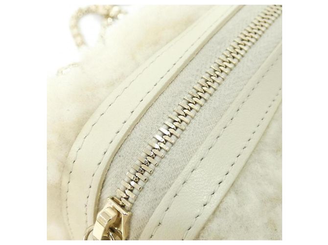 Borsa a mano avorio Chanel con hardware dorato Crudo - vista 4