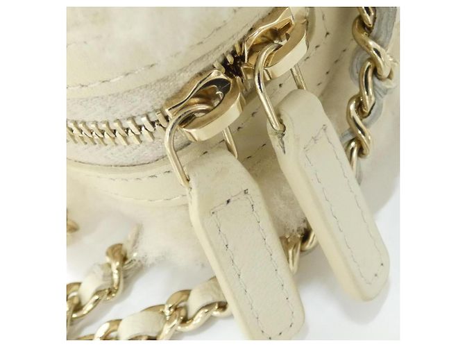 Borsa a mano avorio Chanel con hardware dorato Crudo - vista 5