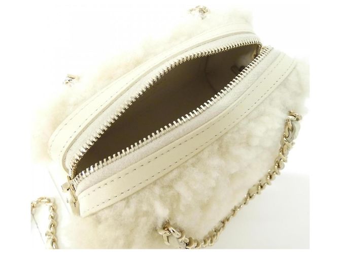 Borsa a mano avorio Chanel con hardware dorato Crudo - vista 8