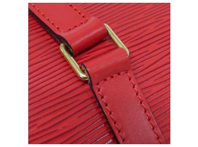 Borsa Soufflot Epi Louis Vuitton Rosso - vista 7