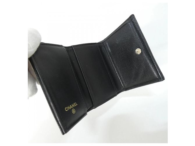 Billetera Tri-Fold Chanel AP4655 Negro - vista 3