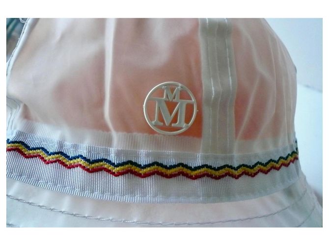 MAISON MICHEL Cappello da pioggia trasparente con cordini TM NUOVO - vista 3