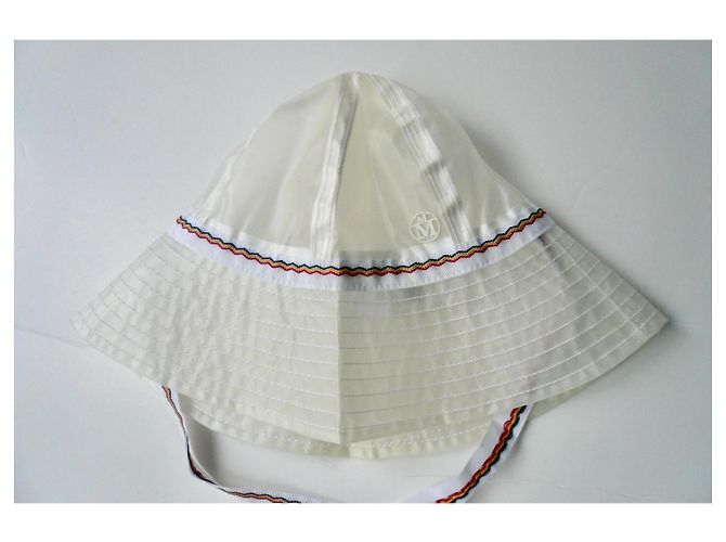 MAISON MICHEL Cappello da pioggia trasparente con cordini TM NUOVO - vista 7